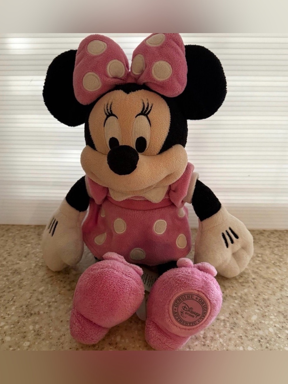 Disney Minnie Mouse Plush - Pink & Cream Polka Dot Outfit